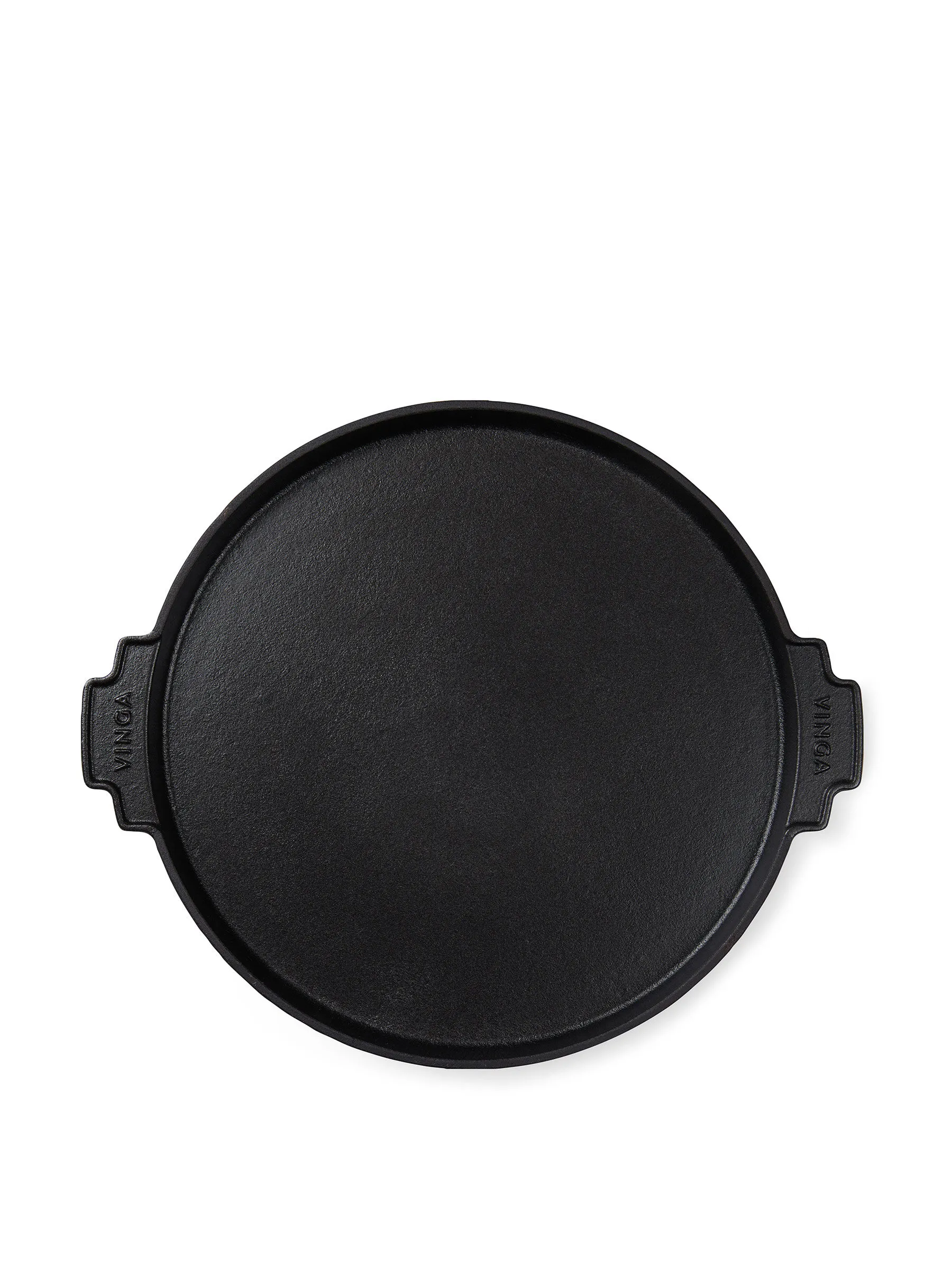 Monte Ardoise rund stekplatta 30 cm Svart